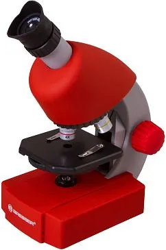 Микроскоп Bresser Junior 40x-640x, красный (выставочный образец)