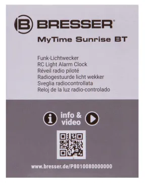 Радио с будильником и термометром Bresser MyTime Sunrise Bluetooth, черное, изображение 14
