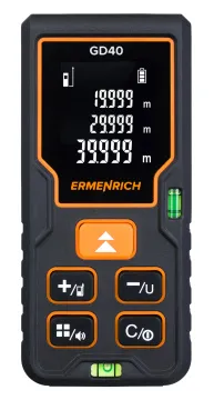 Лазерная рулетка Ermenrich Reel PLUS GD40, черный, изображение 3