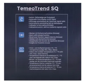 Метеостанция Bresser TemeoTrend SQ с радиоуправлением, белая, изображение 12
