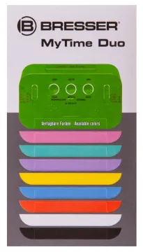Часы настольные Bresser MyTime Duo LCD, белые, изображение 12