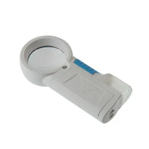 Лупа на ручке Veber 8х, 44 мм, с подсветкой и фонариком (7010), изображение 2