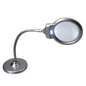 Лупа настольная 2,25/5х, 107/25 мм, с подсветкой (4B-6), изображение 2