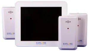 Метеостанция Explore Scientific с цветным экраном и тремя датчиками, белая, изображение 4