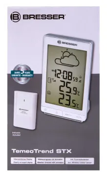 Метеостанция Bresser TemeoTrend STX с радиоуправлением, белая, изображение 13