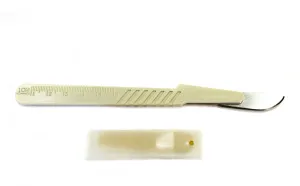 Скальпель одноразовый со стальным лезвием, стерильный, изображение 2